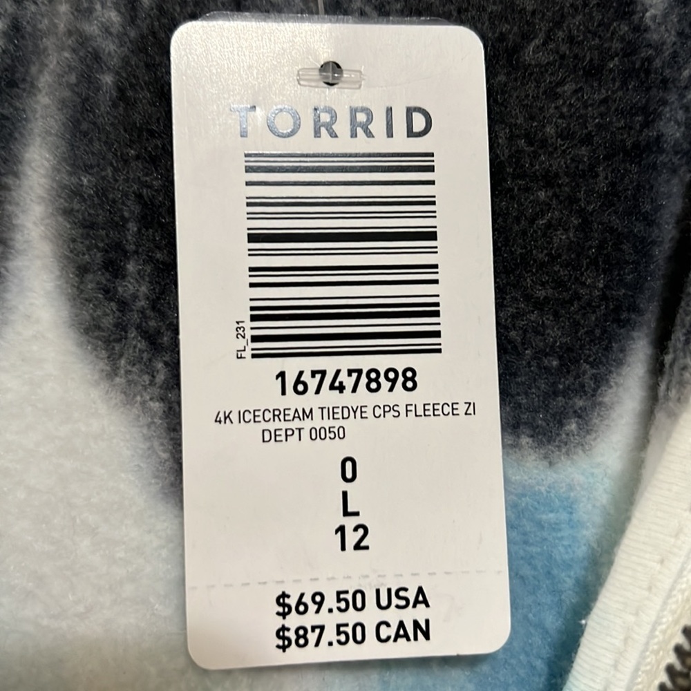 Hooded sweatshirt zip up by Torrid 😊 - Picture 4 of 4